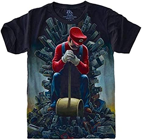 Camiseta Super Mario Game Of Thrones