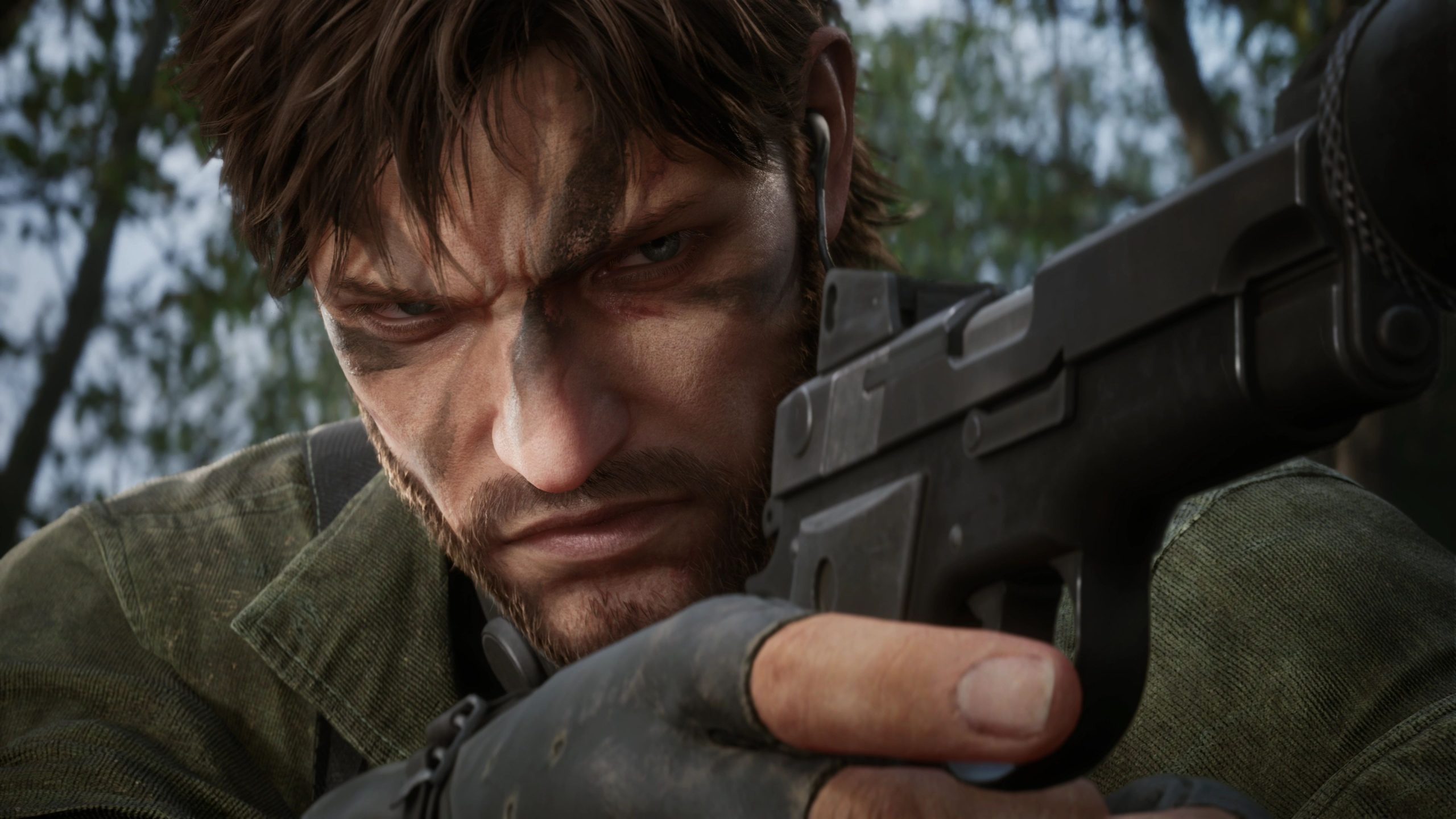 Metal Gear Solid Delta Screenshot mostrando uma vista deslumbrante do próprio Snake.
