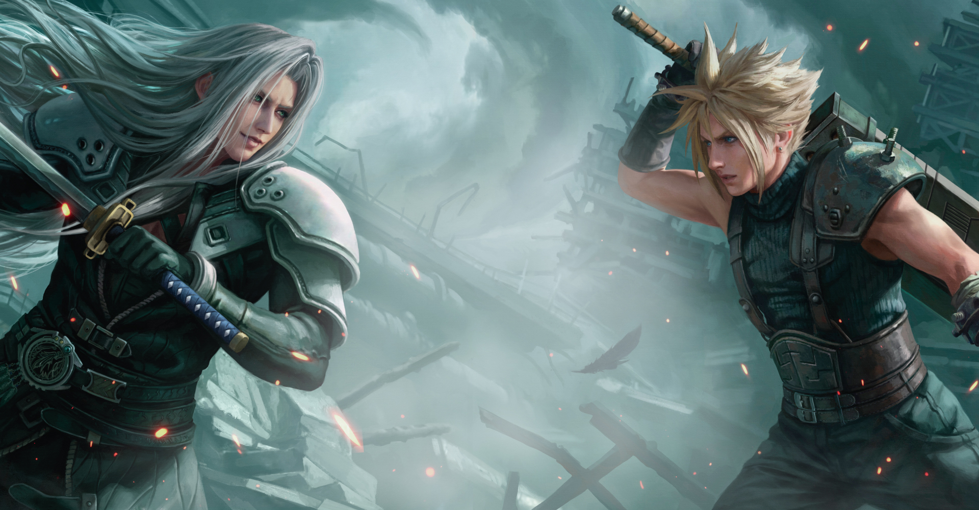 Sephiroth e Cloud Clash in Magic: The Gathering