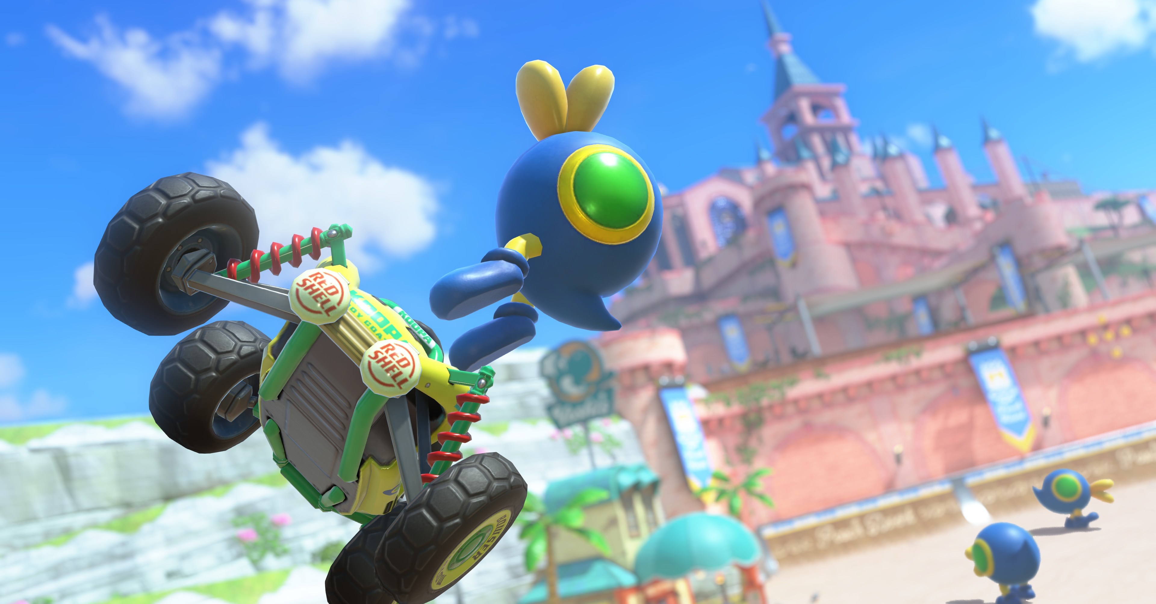 Cataquack realiza um golpe em Mario Kart World