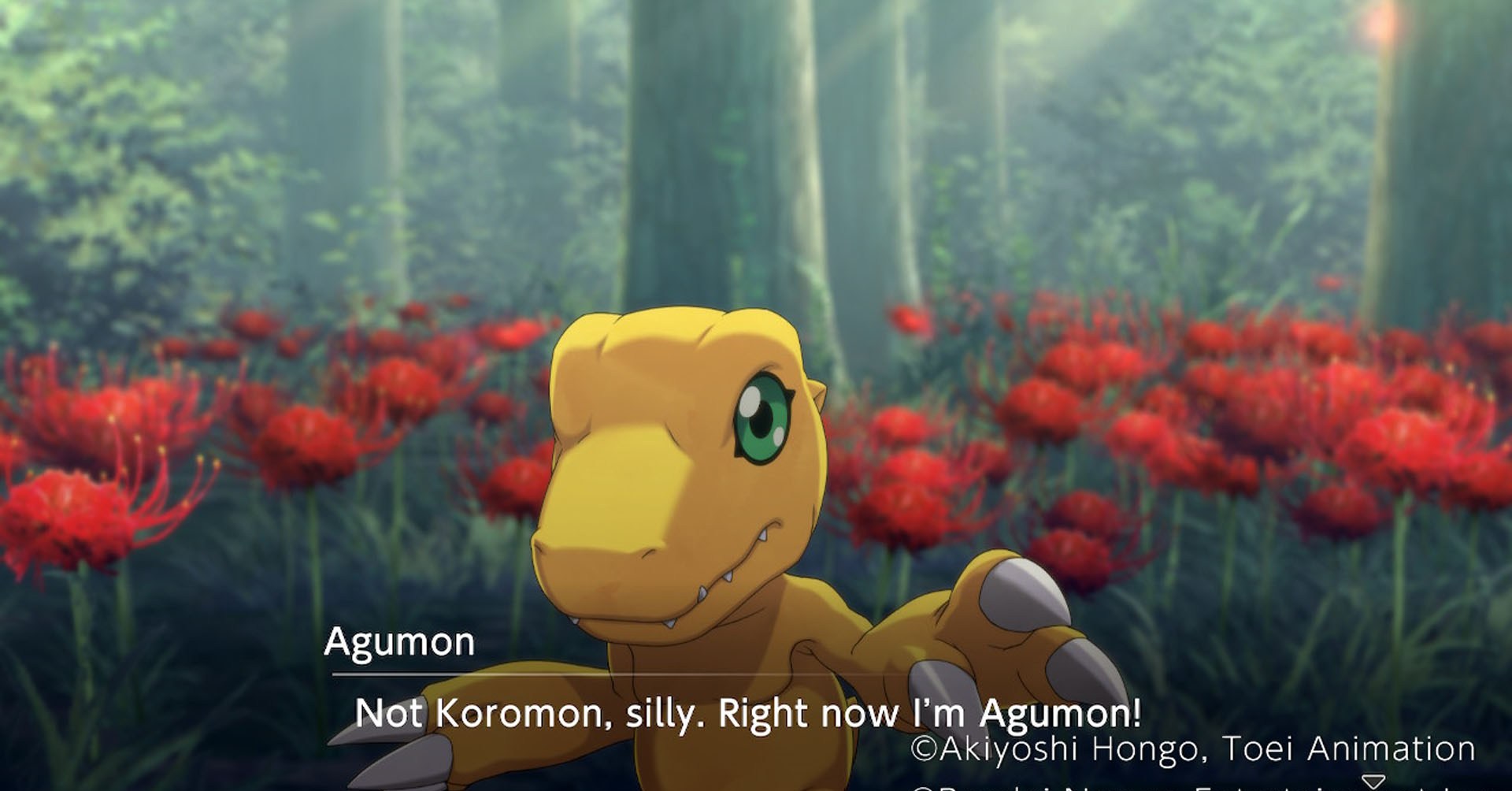 Uma captura de tela Digimon sobrevive