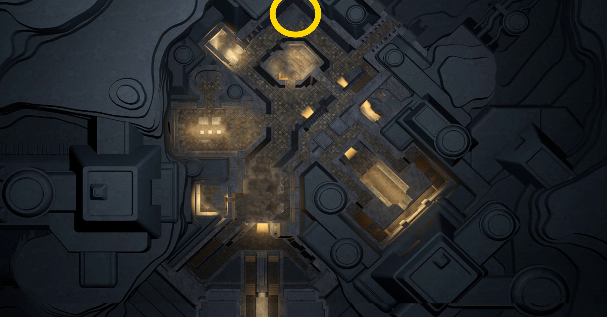 Uma imagem do mapa mostrando onde encontrar o Swordmaster Advanced Skill Trainer em Dune: Awakening