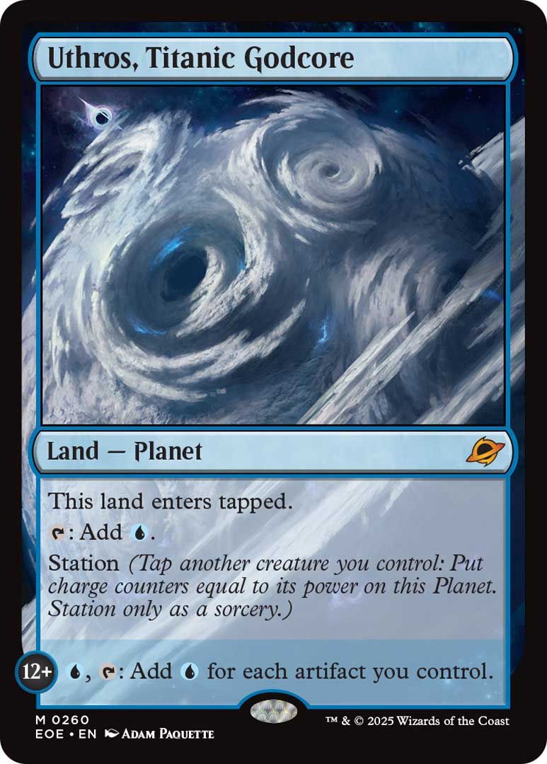 Uthros Titanic Godcore Card Edge of Eternities MTG