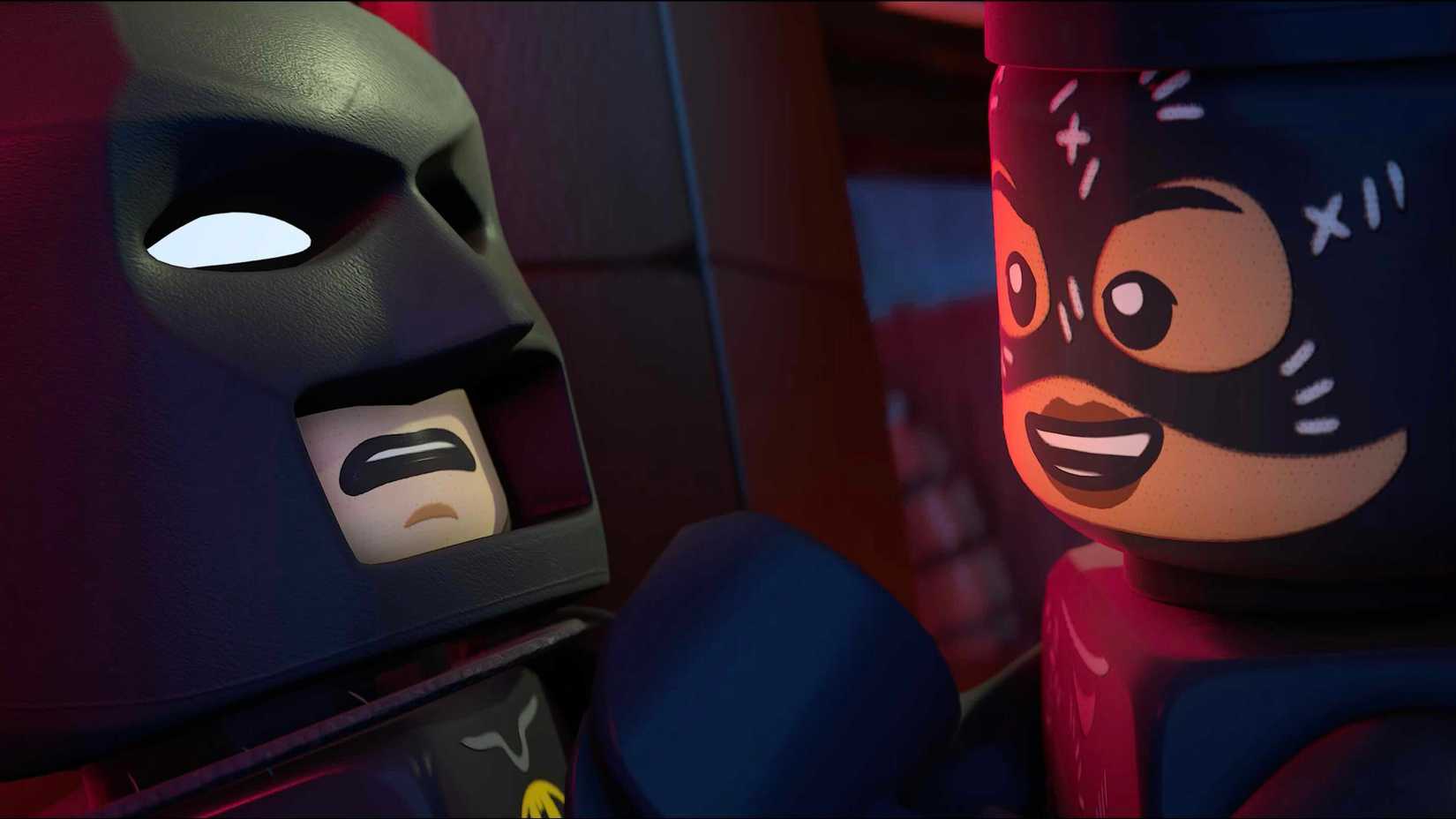 LEGO BATMAN olha para o lego Catwoman