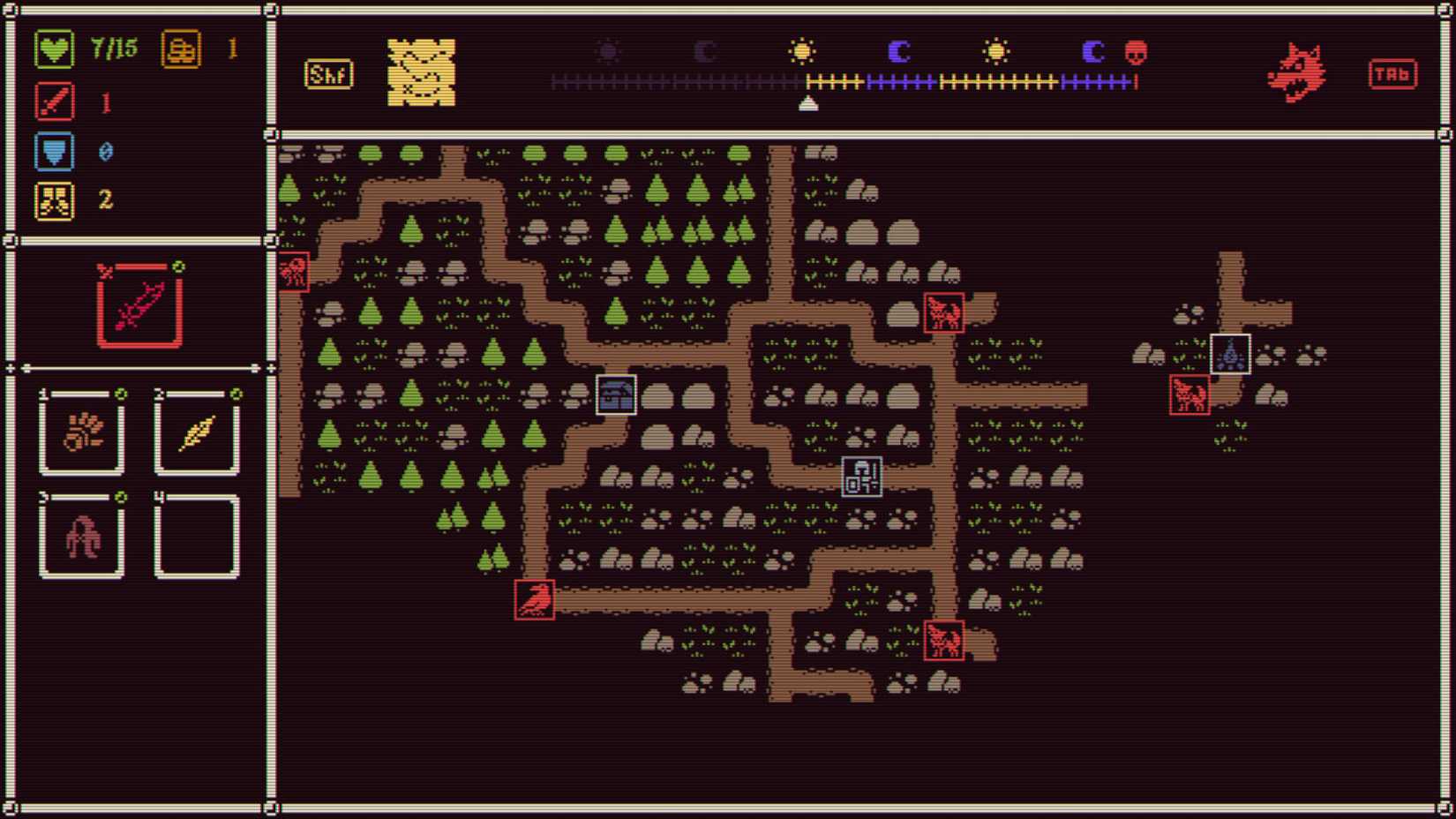 A Ele está chegando, mostrando o mapa do jogo.