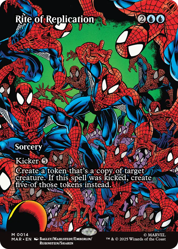 Rito de replicação MTG Spider Man Bonus Folha