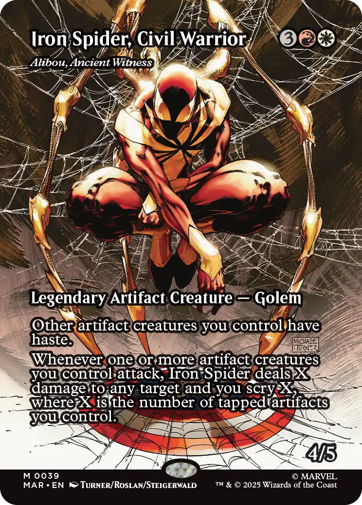 Folha de bônus do MTG Spider Man Spider Spider Man
