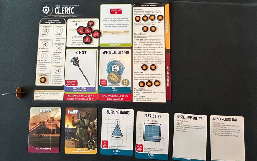 LVL 3 Heróis de personagens clérios das fronteiras