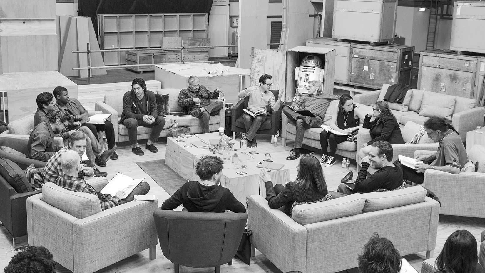A foto do elenco de Star Wars: The Force Awakens