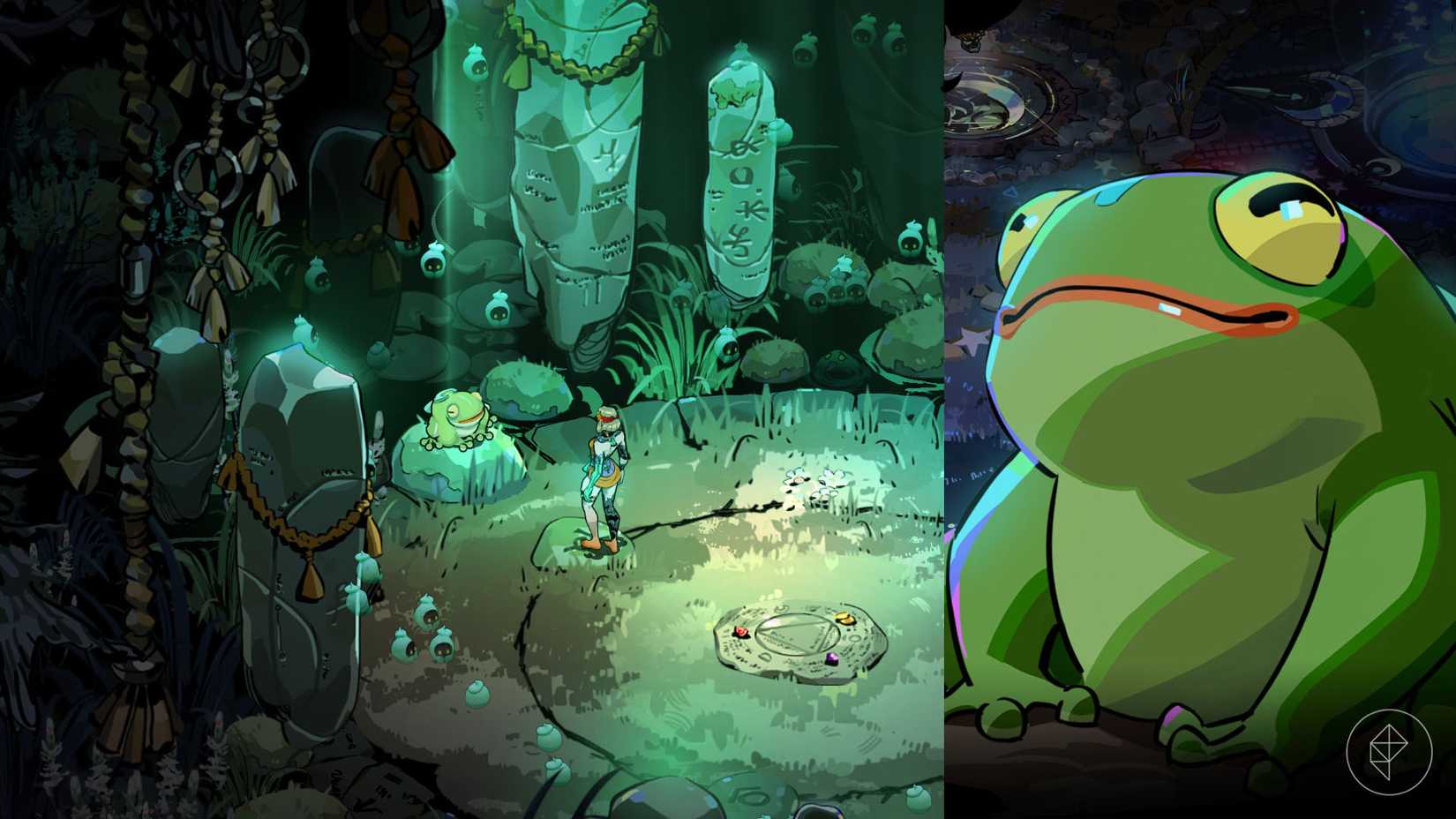 Frino o sapo na encruzilhada em Hades 2.