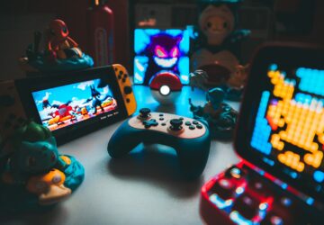 a group of toys on a table