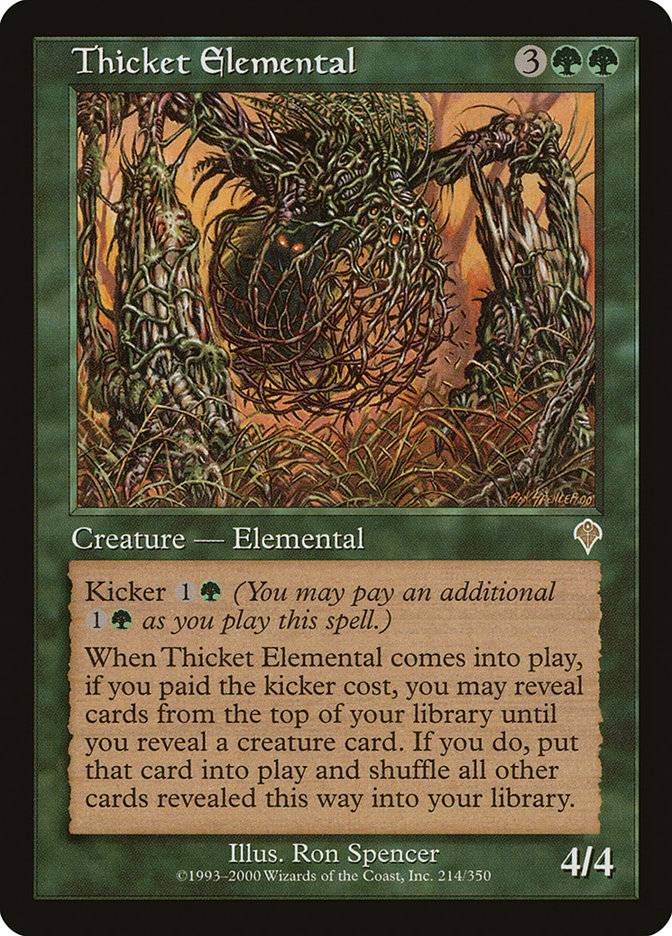 Cartão mágico -Thicket -Elemental