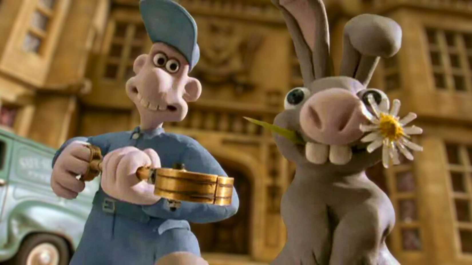 Um imóvel de Wallace e Gromit: a maldição do coelho.