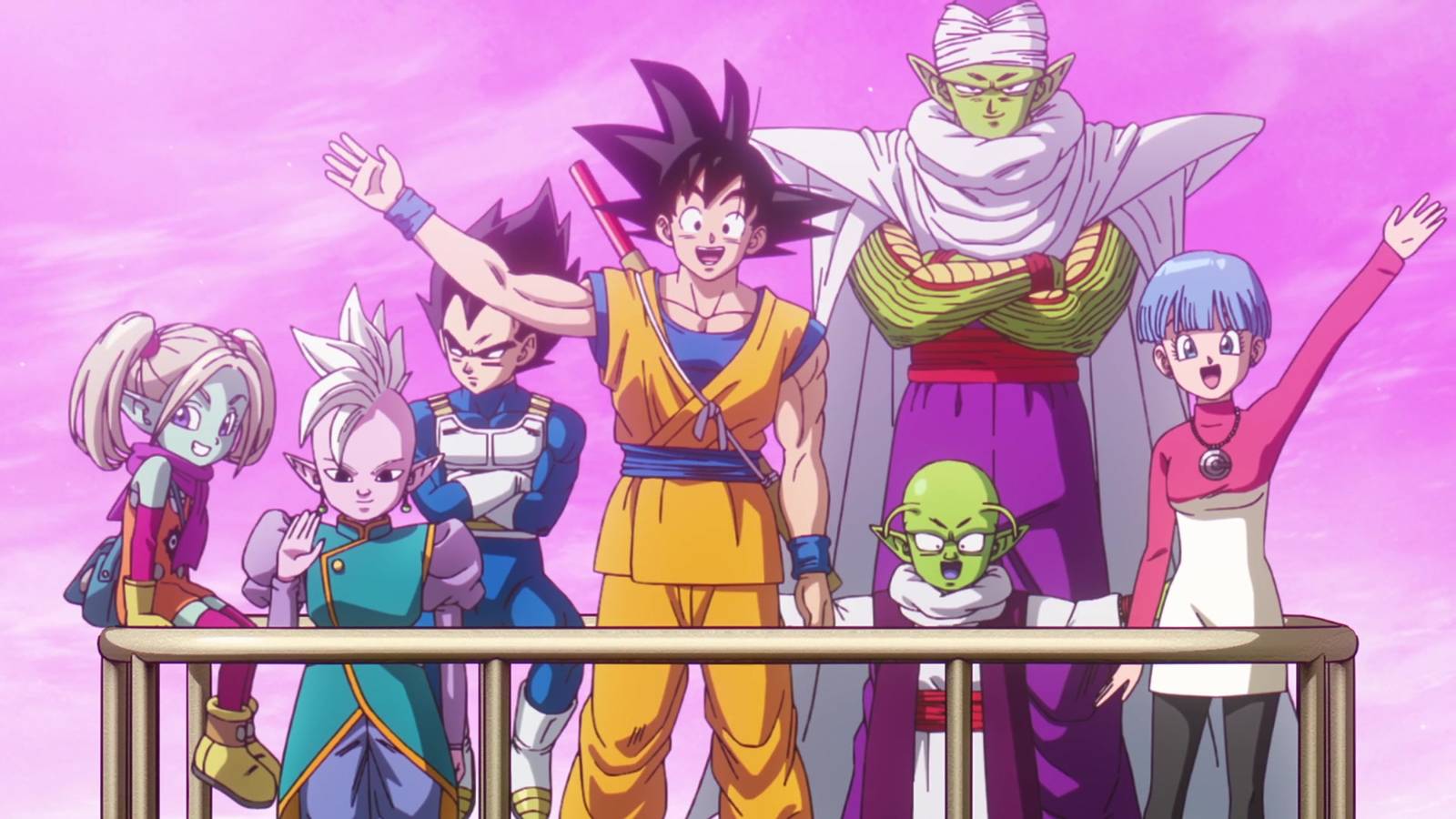 O elenco de Dragon Ball Daima se despedindo.