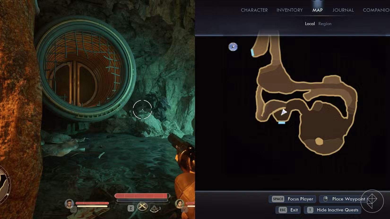 A entrada do esgoto da estação de retransmissão Vox em Outer Worlds 2