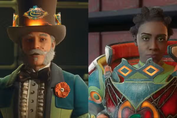 Milverstreet e Kaur em The Outer Worlds 2.