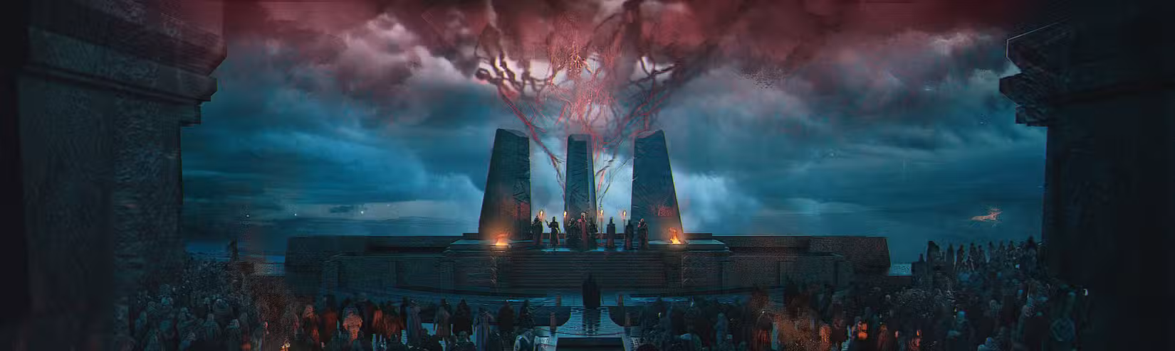 Arte conceitual final do conselho Red Wizard em Dungeons and Dragons: Honor Among Thieves.