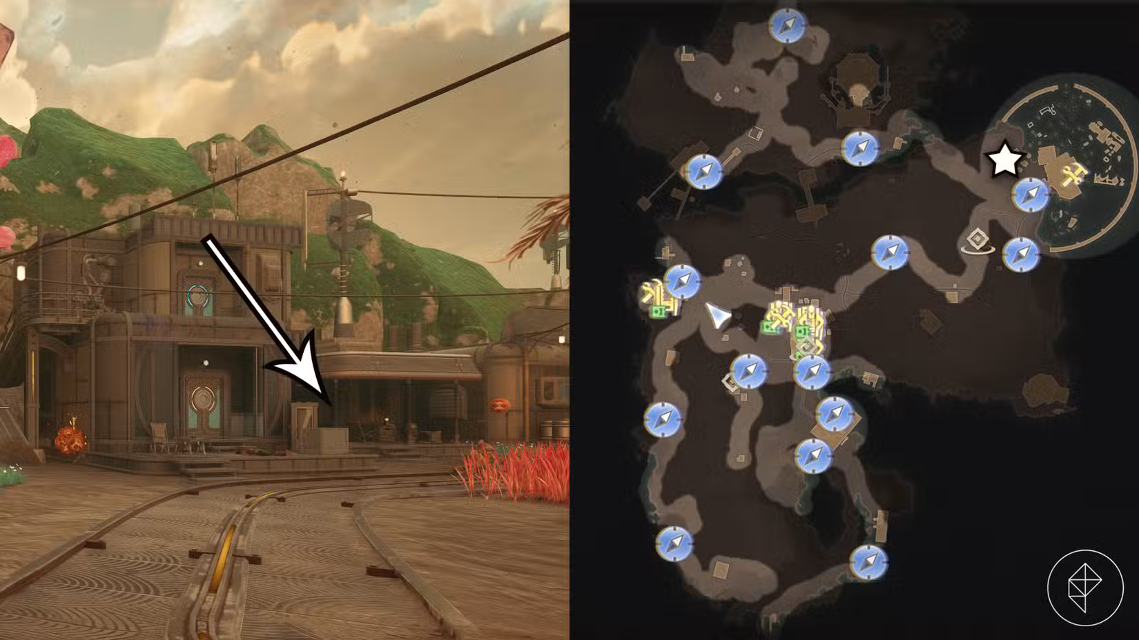 A localização do Science Adventures Quarterly Volume 1 na missão 'In Pursuit of Purloined Propaganda' em The Outer Worlds 2.