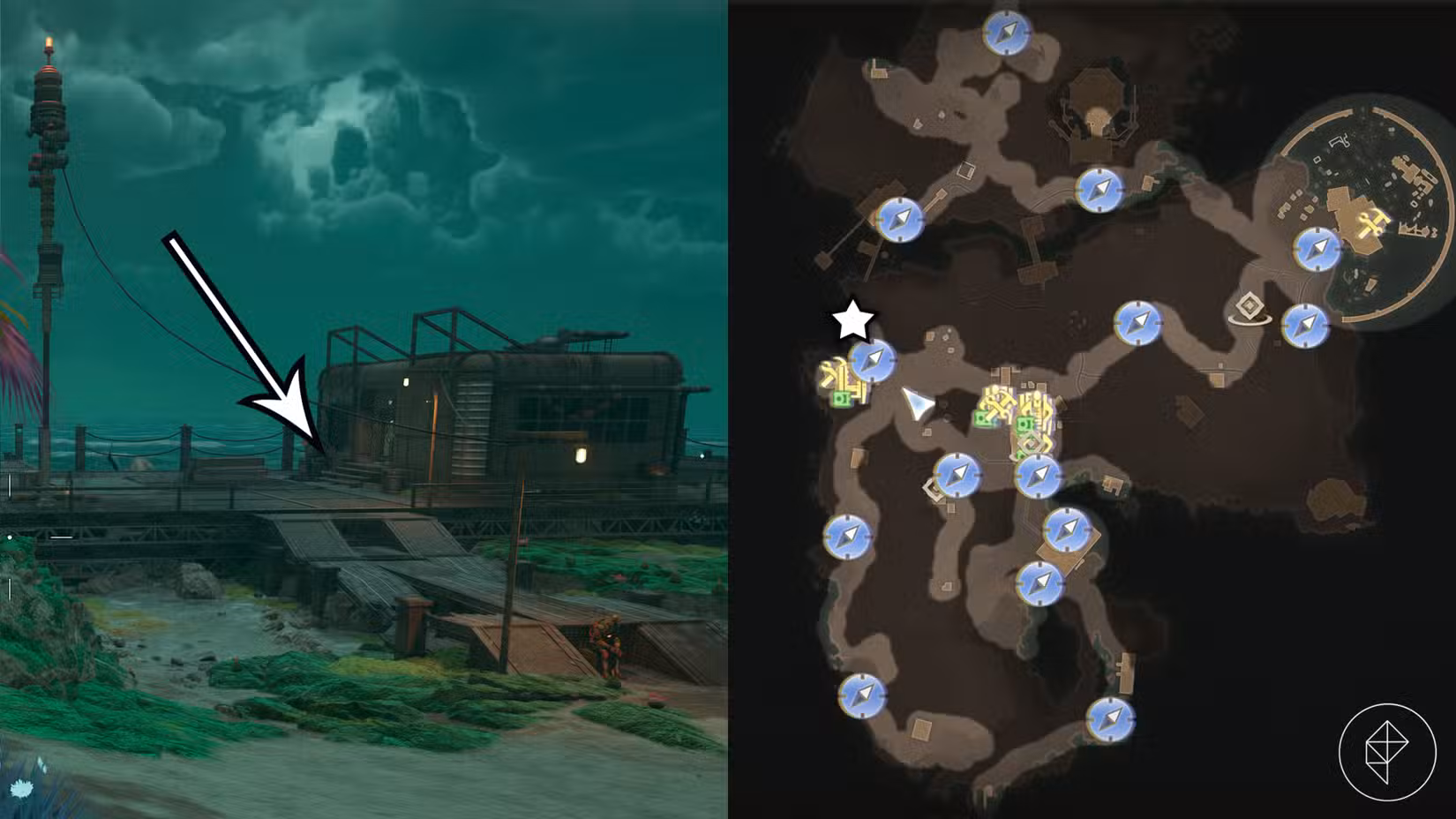 A localização do Science Adventures Quarterly Volume 3 na missão 'In Pursuit of Purloined Propaganda' em The Outer Worlds 2.