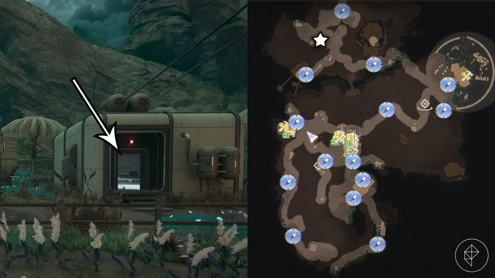A localização do Volume 7 da Science Adventures Quarterly na missão 'In Purloined Propaganda' em The Outer Worlds 2.