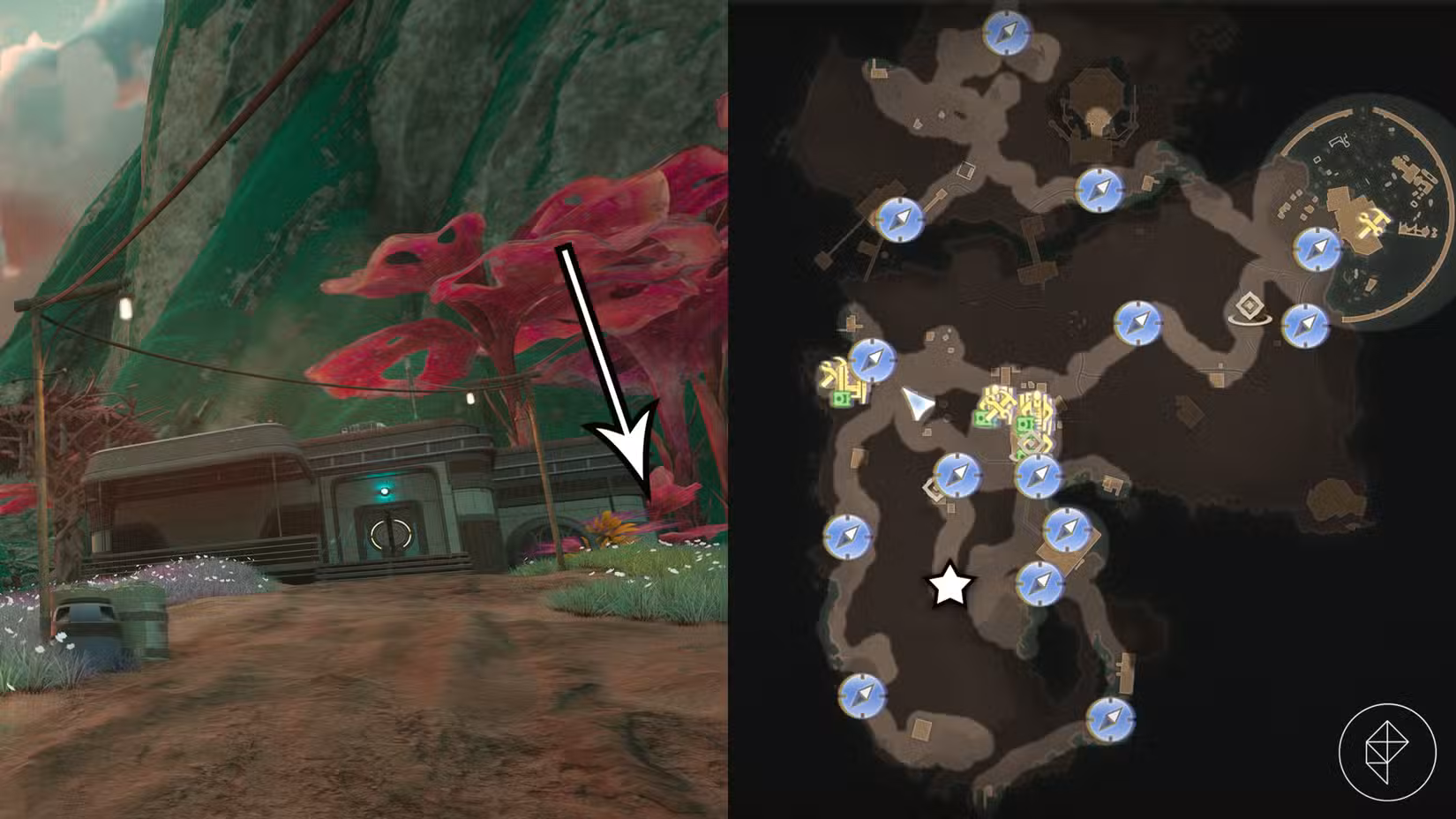 A localização do Volume 9 da Science Adventures Quarterly na missão 'In Pursuit of Purloined Propaganda' em The Outer Worlds 2.