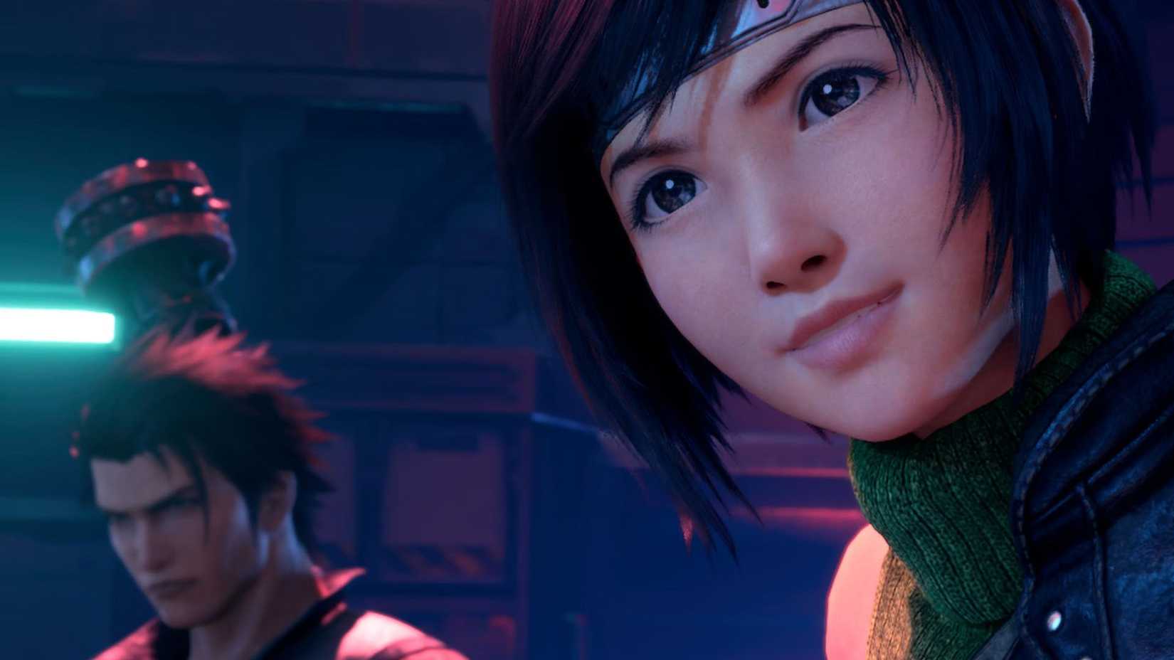 Uma captura de tela do Final Fantasy 7 Remake Intergrade mostrando Yuffie