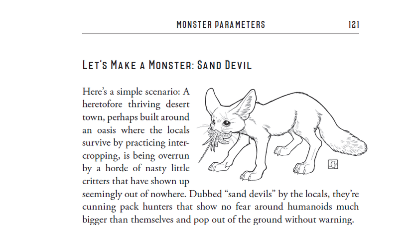 Monstro Sand Devil de Making Enemies