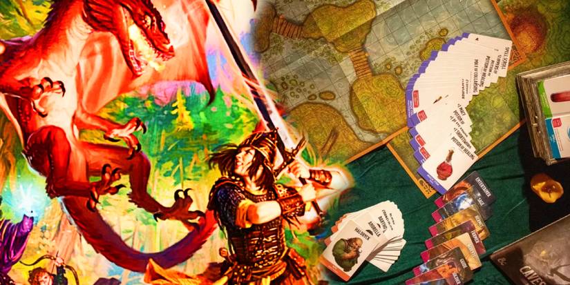 Um detalhe da capa de Heroes of the Borderlands, juntamente com o material do conjunto inicial 