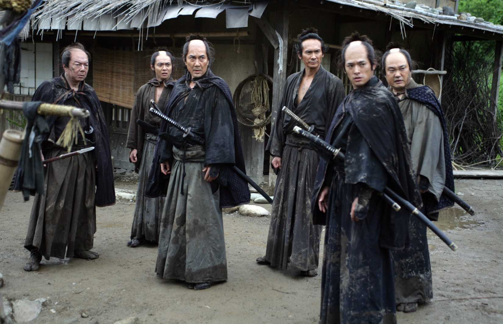 Membros do Grupo Titular de Assassinos no filme de Samurai 13 Assassinos.