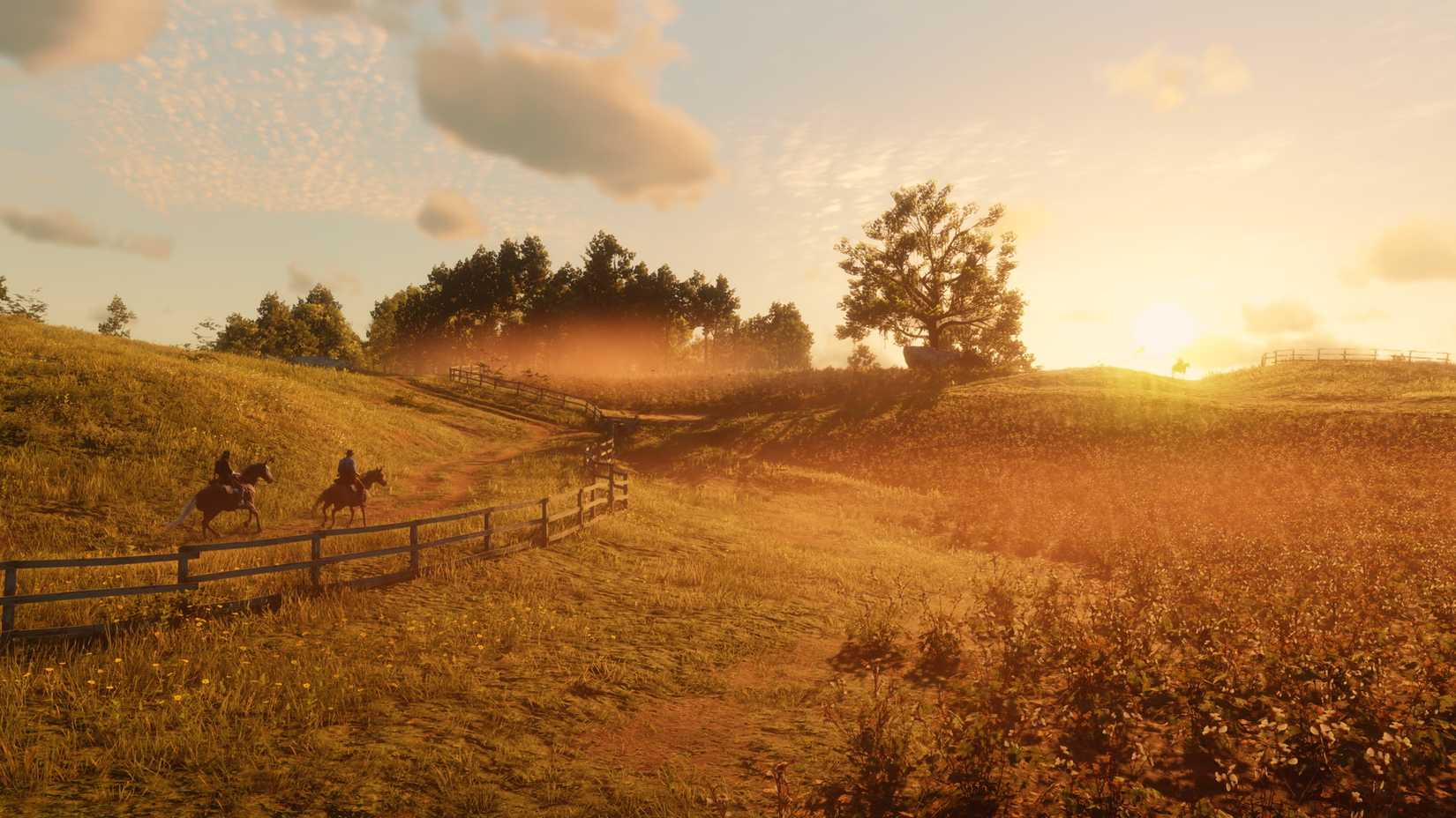 Uma planície aberta em Red Dead 2