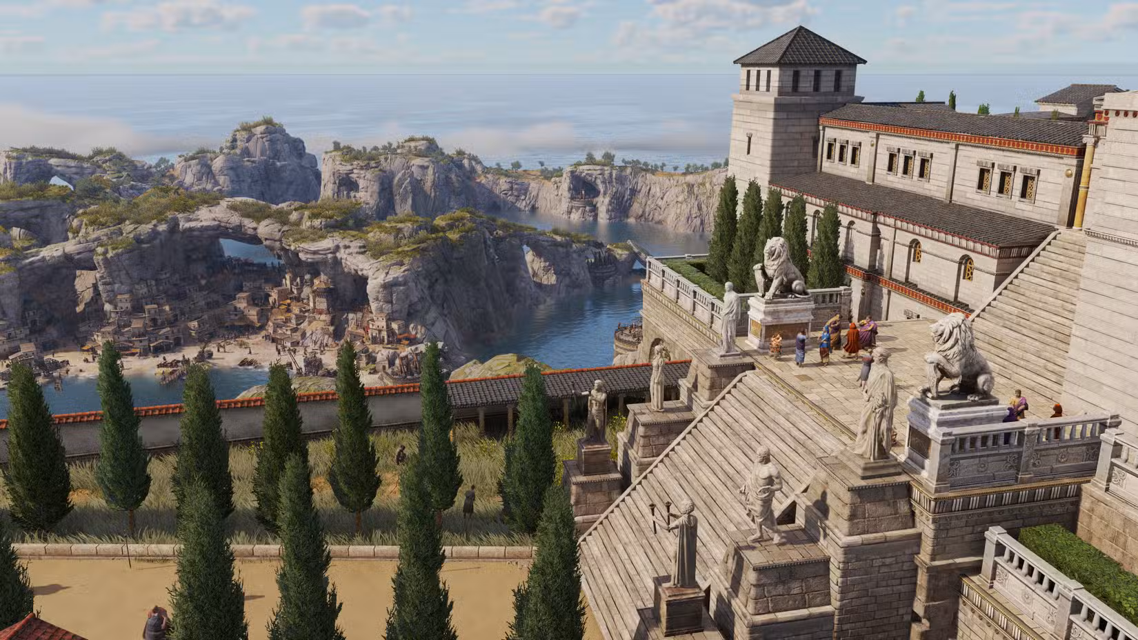 Uma cidade romana em Anno 117: Pax Romana.