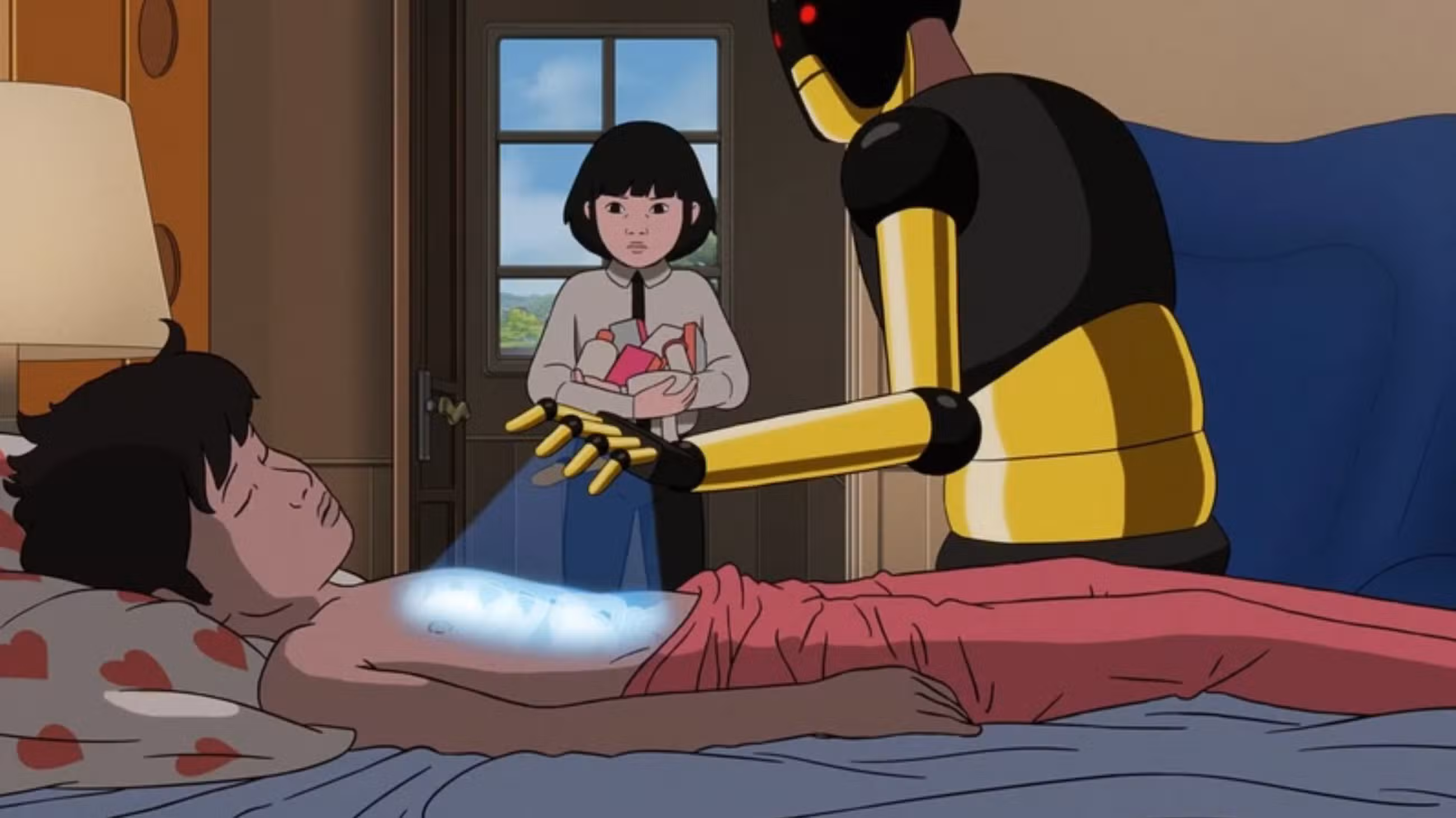 Mickey, o robô, faz um exame médico em arco