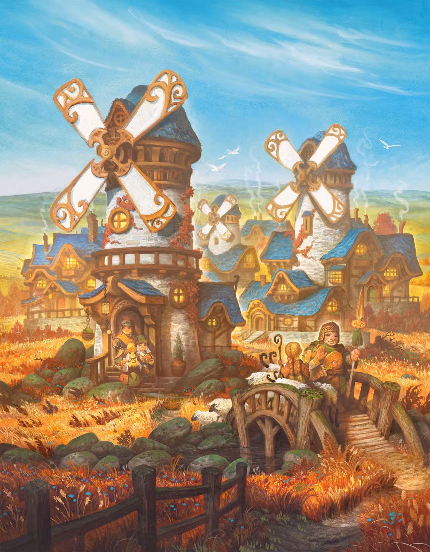 UM "pedras" (pequena vila) de Kithkin (halflings) em Lorwyn: First Light