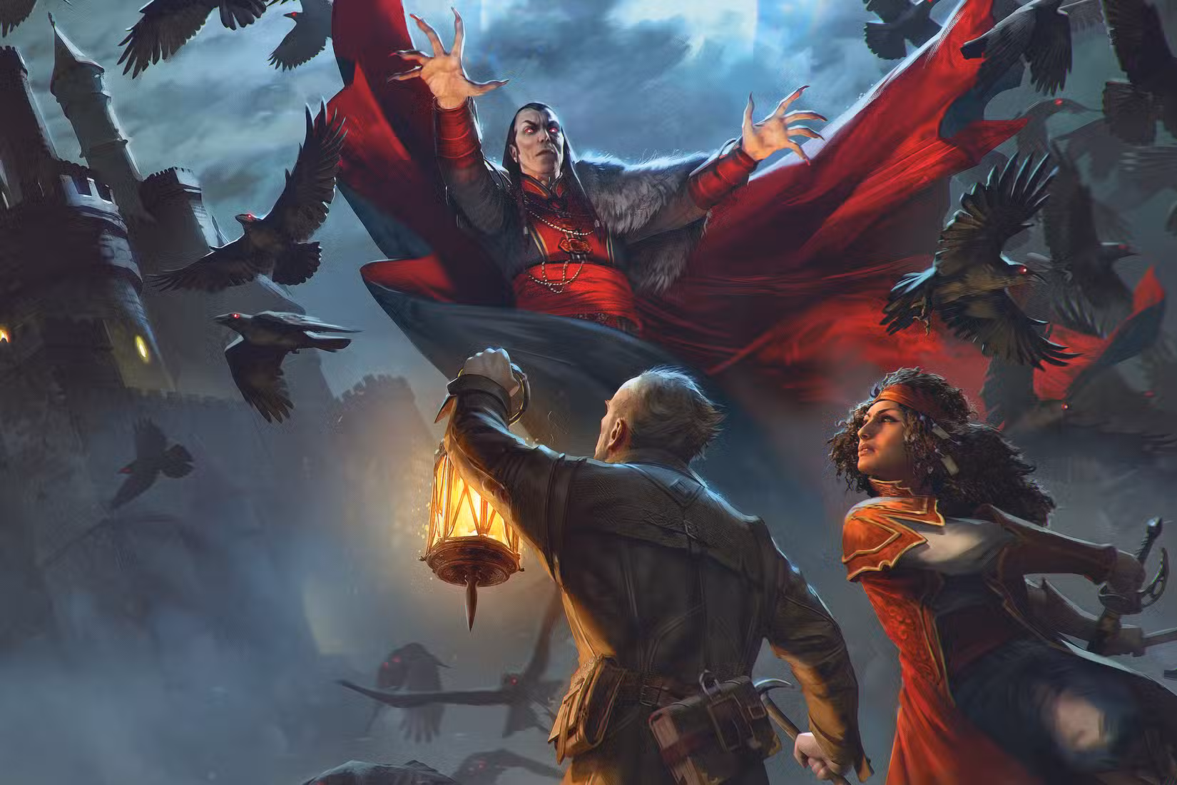 Ex D'Avenir observa enquanto seu mentor confronta Strahd.