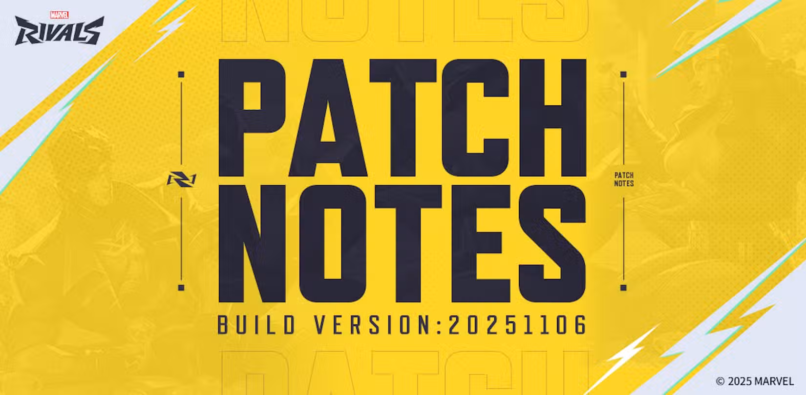 Notas de atualização para Marvel Rivals com arte de personagens para Rogue e Gambit