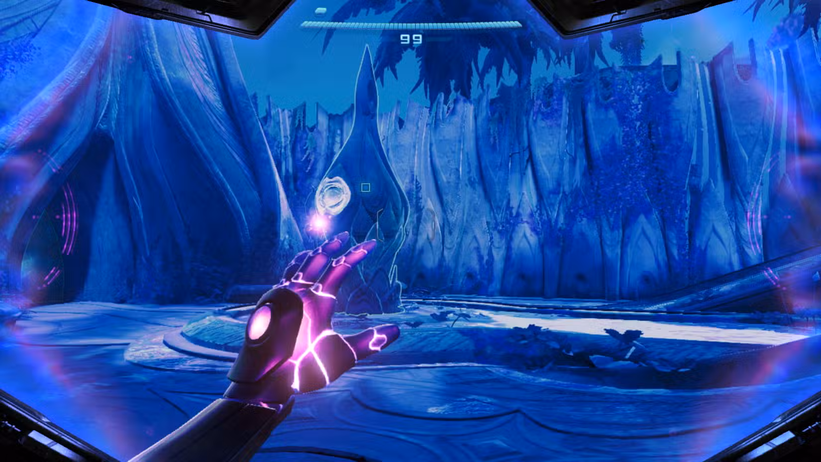 Samus usa a luva psíquica para controlar partículas de luz em Metroid Prime 4