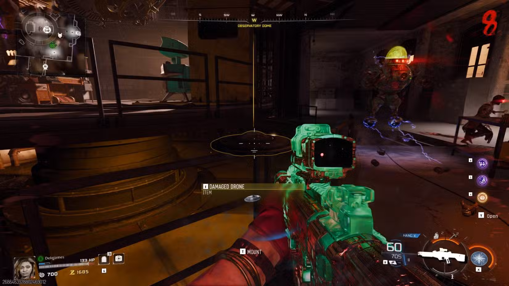 O drone danificado caiu em Black Ops 7 após destruí-lo perto de Oscar.