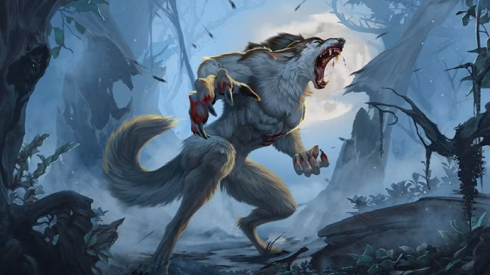 Um lobisomem na expansão Daggerheart Hope & Fear