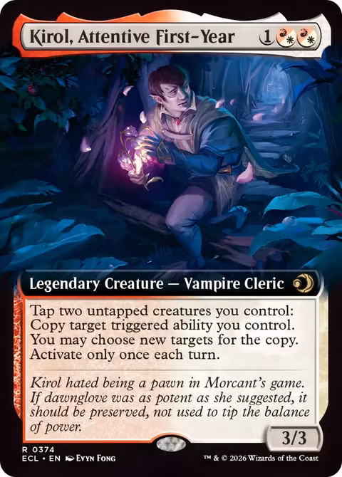 Carta de Magic: The Gathering de Lorwyn Eclipsed retratando o vampiro Kirol