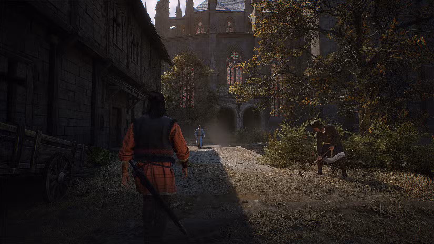 Coen caminha por uma rua em Blood of Dawnwalker