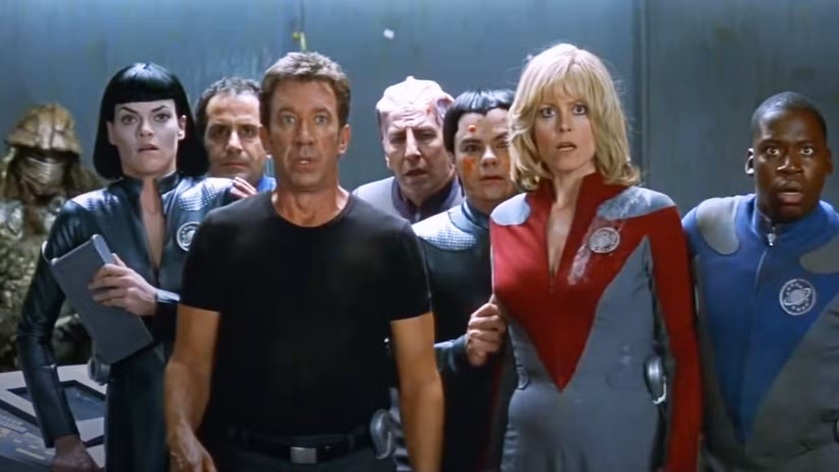 O elenco de Galaxy Quest parece surpreso