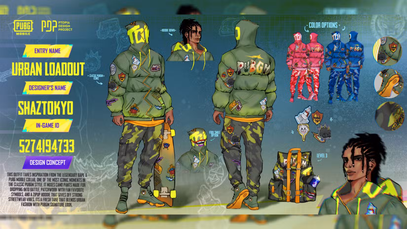 criações pubg mobile pdp.