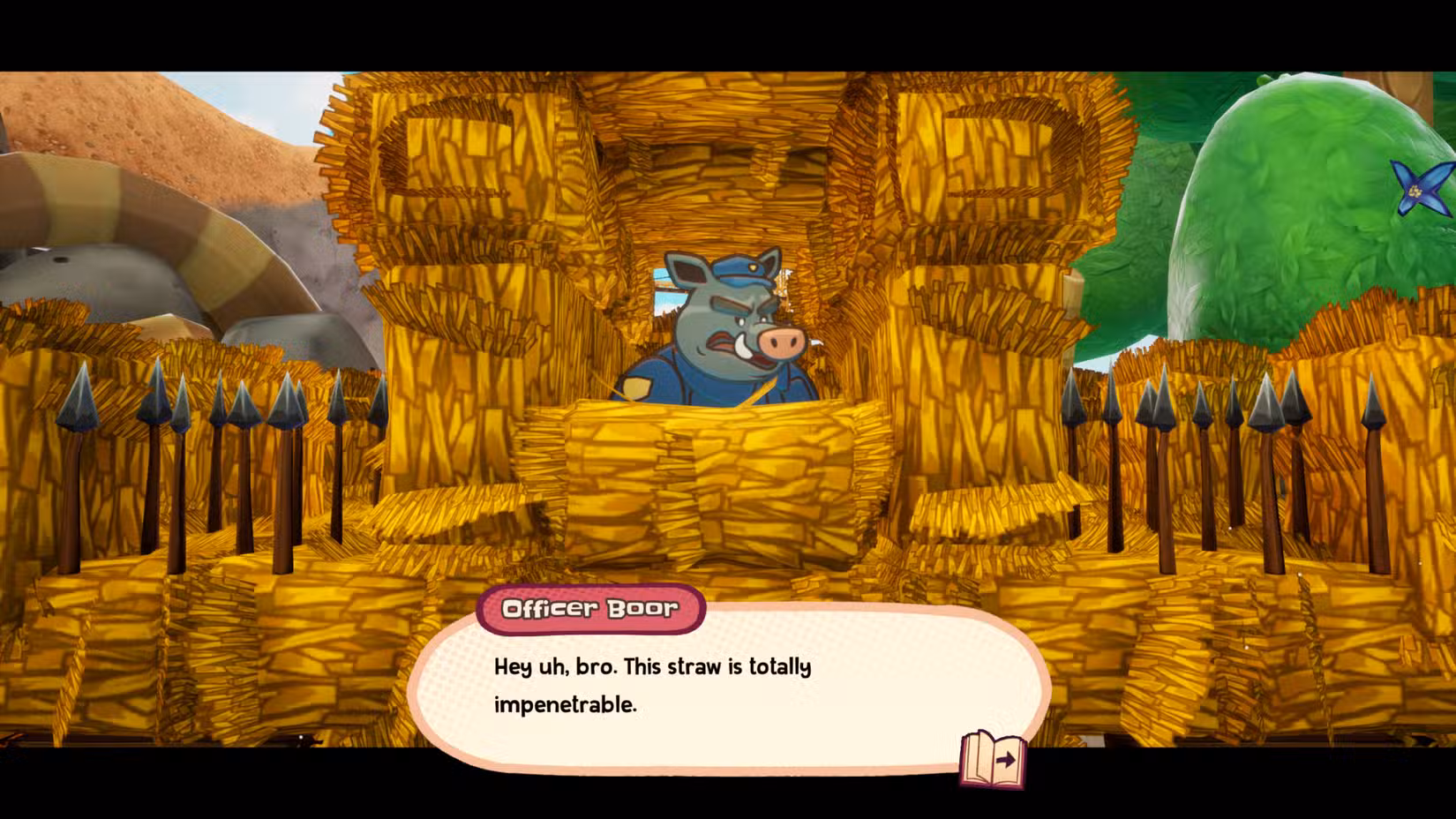 Um dos Três Porquinhos em Escape From Ever After.