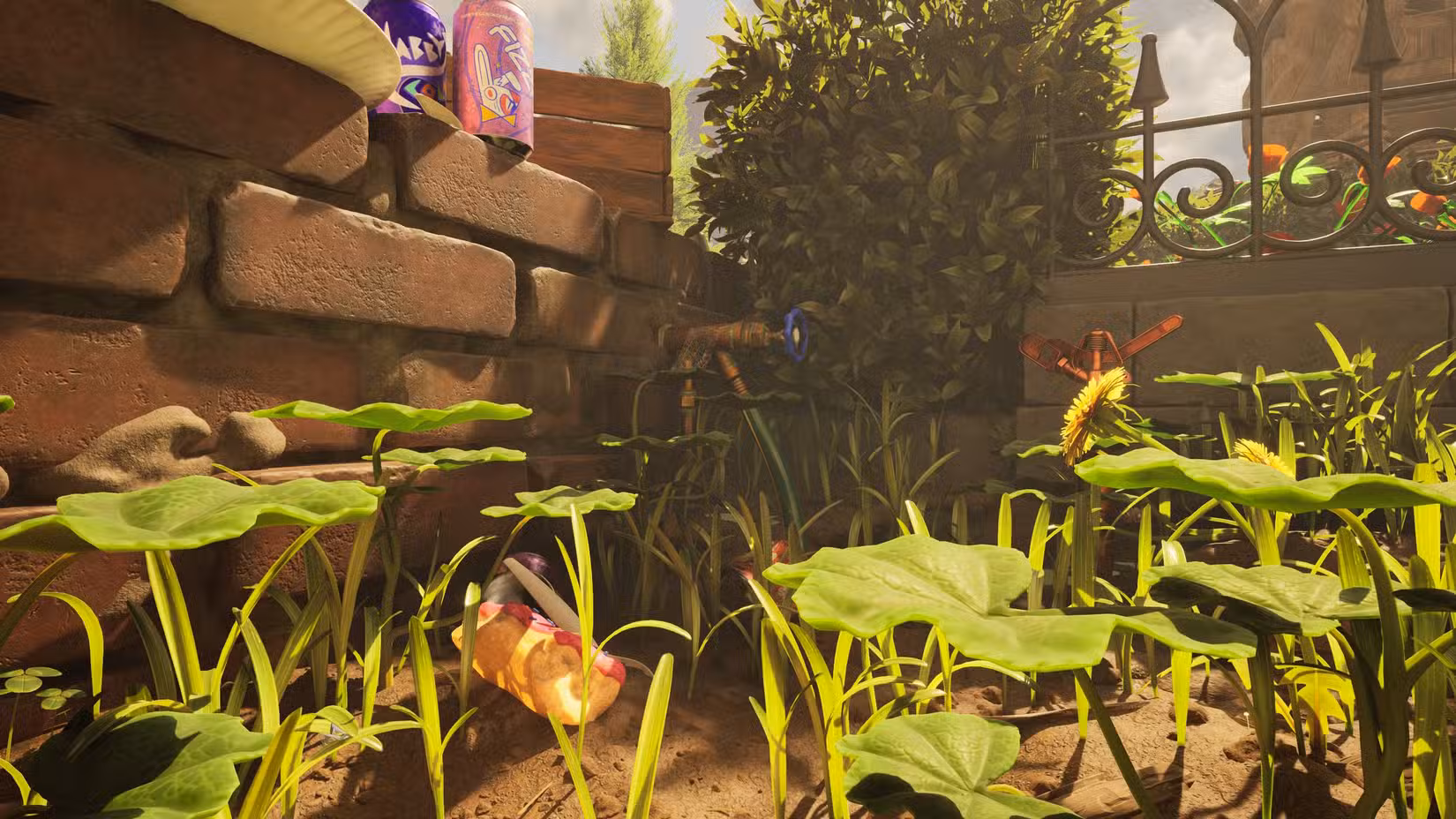 O muro do jardim em Grounded 2