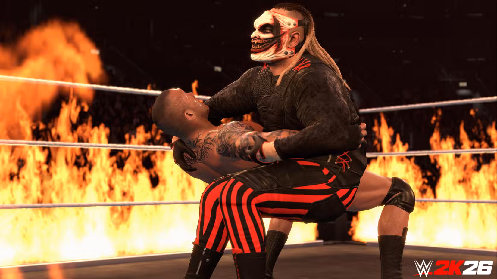 "O Demônio" Bray Wyatt enfrenta Randy Orton em uma partida Inferno no WWE 2K26
