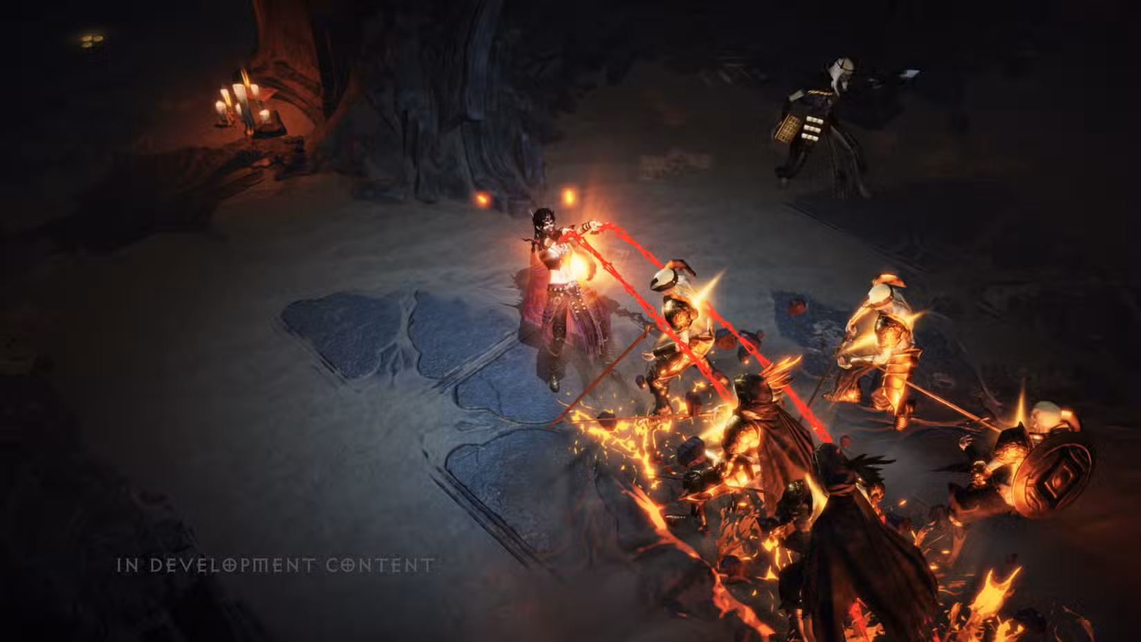 O Warlock lança um feitiço em Diablo Immortal