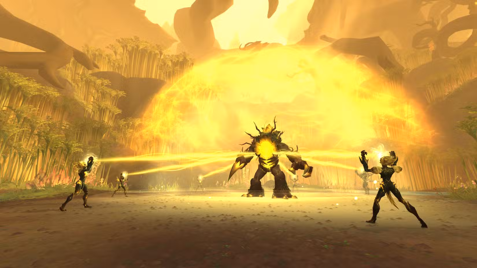 Um encontro de combate na masmorra Blinding Vale em WoW Midnight