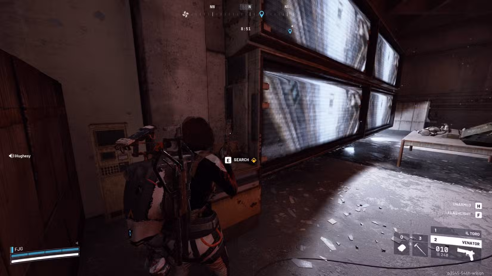 O jogador em frente ao prompt para procurar o Dusty Film Reel para a missão A Dead End em Arc Raiders.