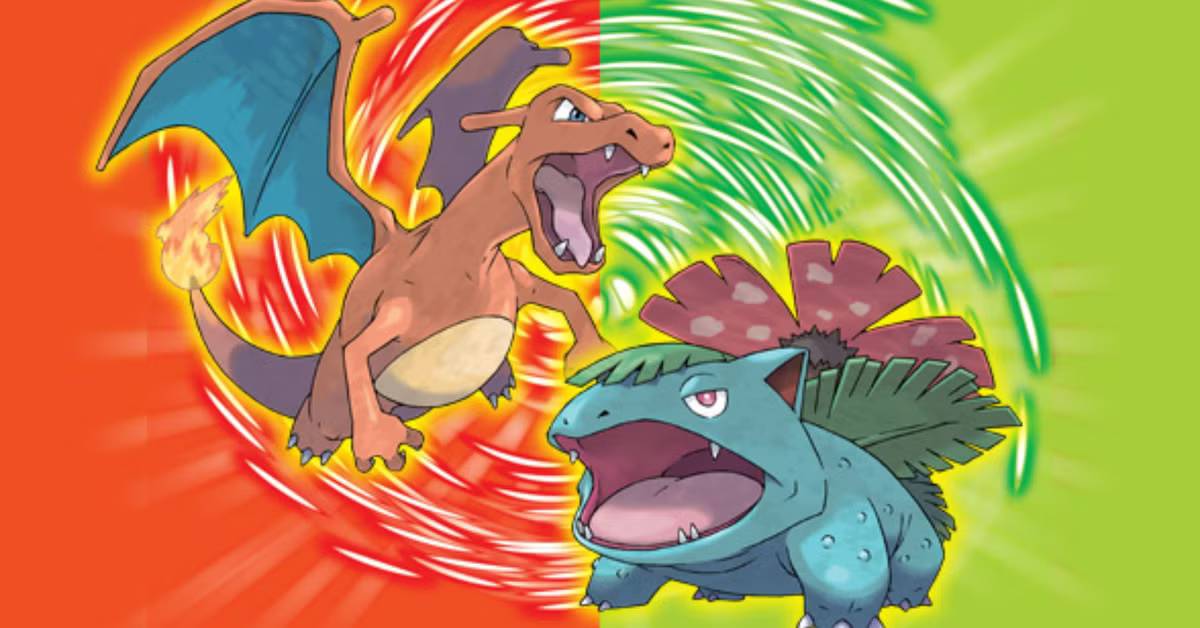 venasaur e charizard das capas Pokémon Fire Red e Leaf Green
