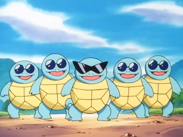 esquadrão de squirtle